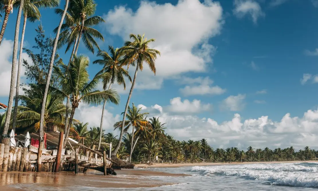 Orla da Praia na Península do Maraú