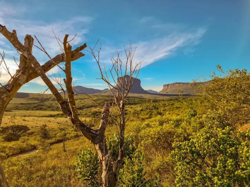 Paisagem na Chapada Diamantina, na região do Vale do Capão